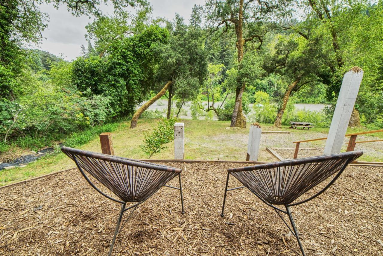 Rivers Breeze Relaxing Riverside Cabin With Private Suite Kayaks Healdsburg Ngoại thất bức ảnh
