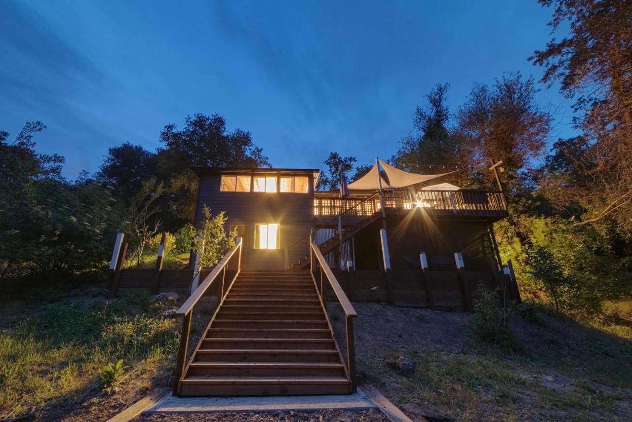 Rivers Breeze Relaxing Riverside Cabin With Private Suite Kayaks Healdsburg Ngoại thất bức ảnh