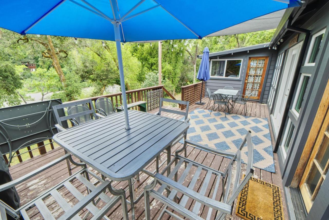 Rivers Breeze Relaxing Riverside Cabin With Private Suite Kayaks Healdsburg Ngoại thất bức ảnh